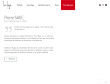 Tablet Screenshot of pierre-sage.com